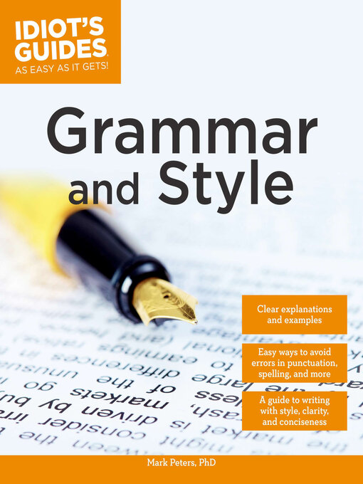 Title details for Grammar and Style by Mark Peters Phd - Available